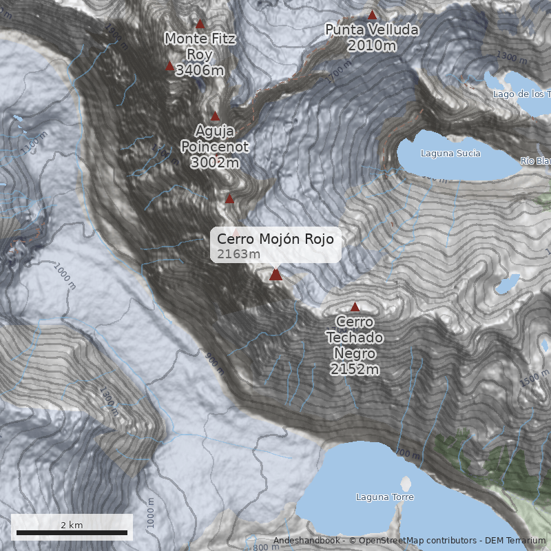 Mapa Cerro Mojón Rojo
