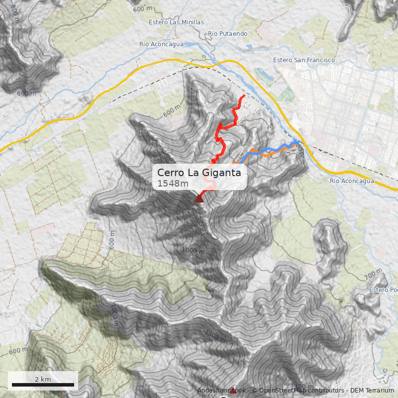 Mapa Cerro La Giganta