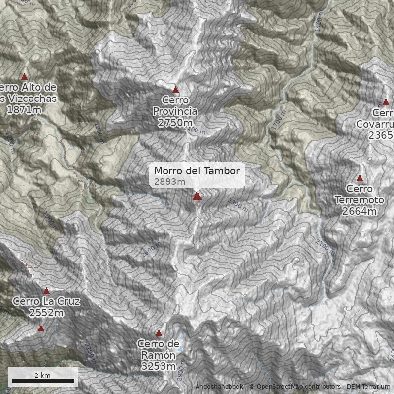 Mapa Morro del Tambor
