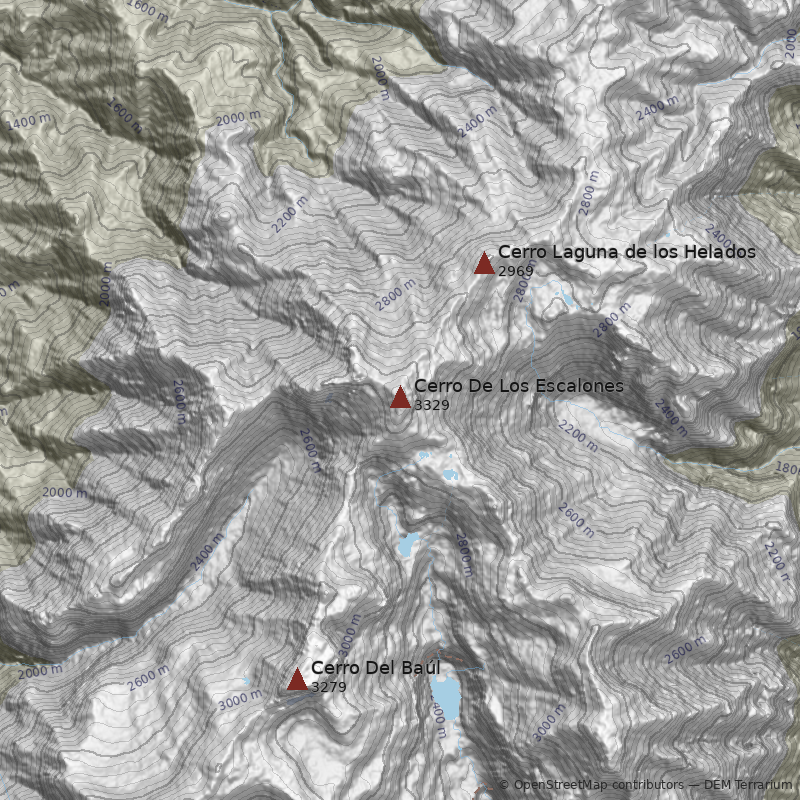 Mapa Cerro De Los Escalones