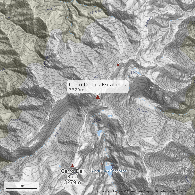 Mapa Cerro De Los Escalones