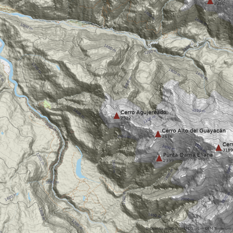 Mapa Cerro Agujereado