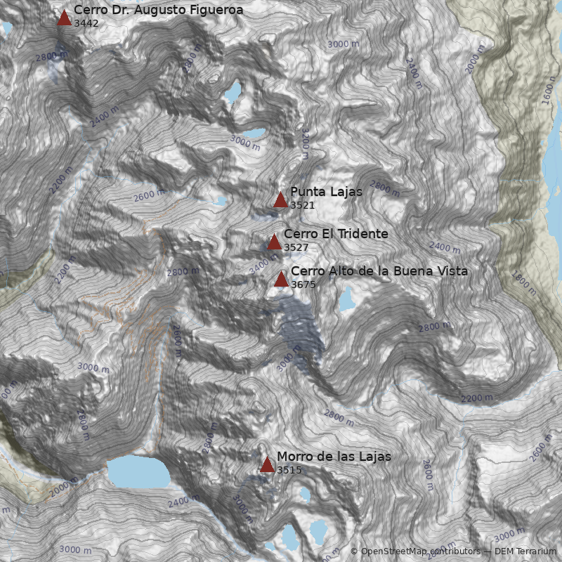 Mapa Cerro Alto de la Buena Vista