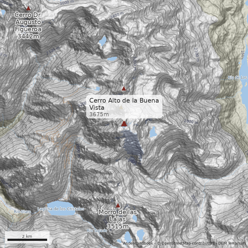 Mapa Cerro Alto de la Buena Vista
