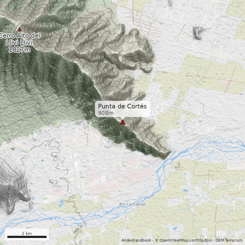Mapa Punta de Cortés