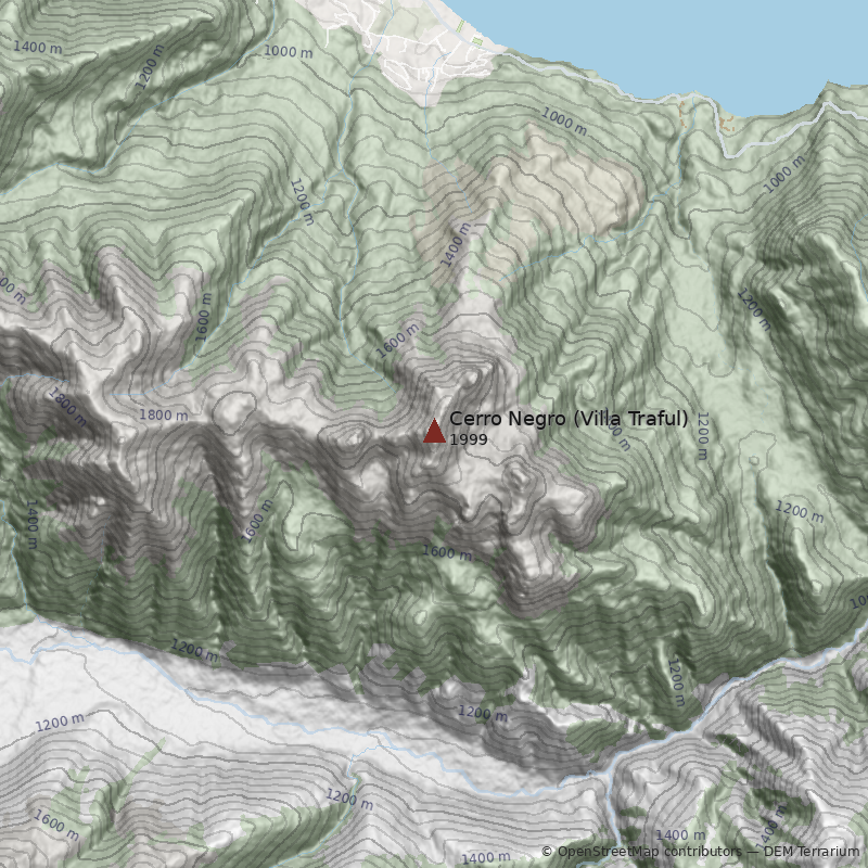 Mapa Normal desde Villa Traful