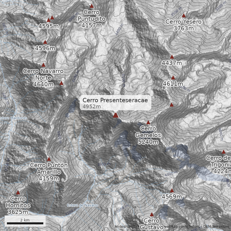 Mapa Cerro Presenteseracae