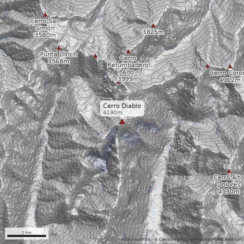 Mapa Cerro Diablo