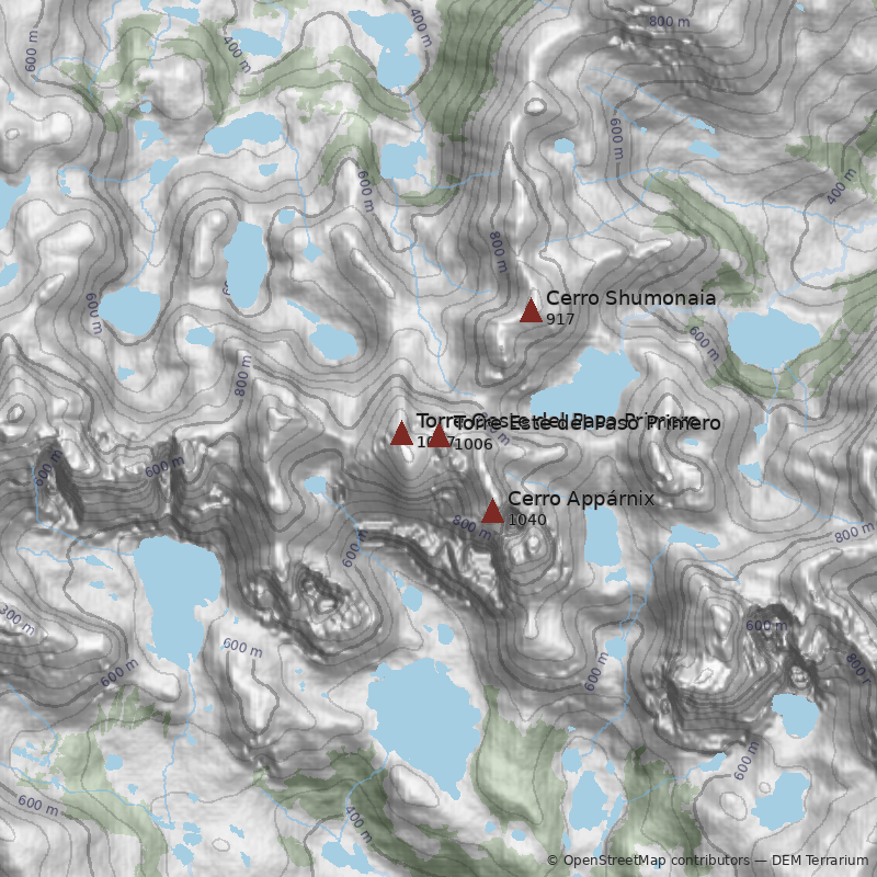 Mapa Torre Este del Paso Primero