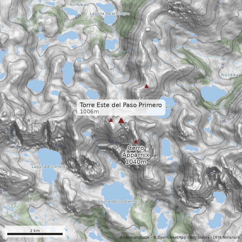 Mapa Torre Este del Paso Primero