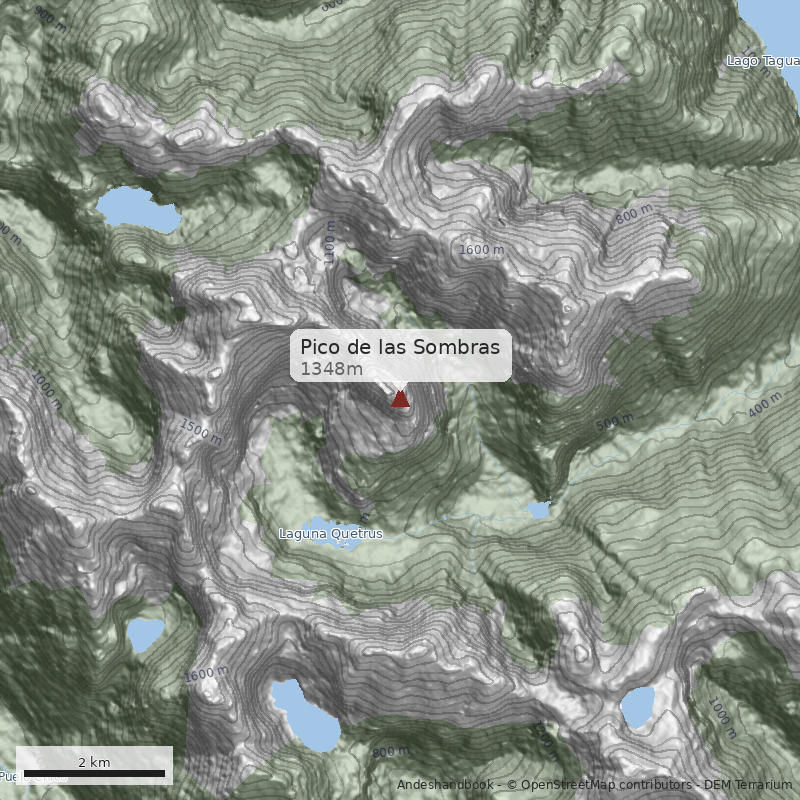 Mapa Pico de las Sombras