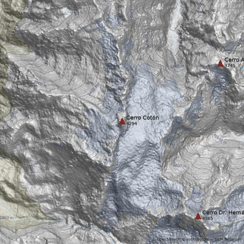 Mapa Cerro Cotón
