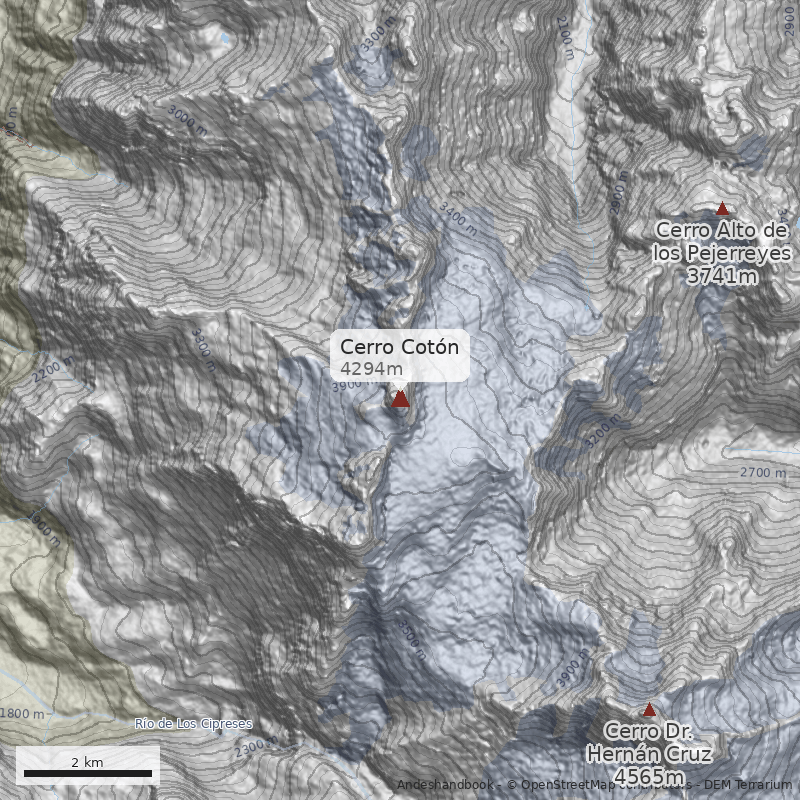 Mapa Cerro Cotón