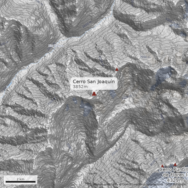 Mapa Cerro San Joaquín