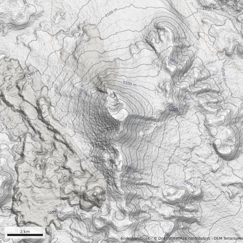 Mapa Volcán Lastarria
