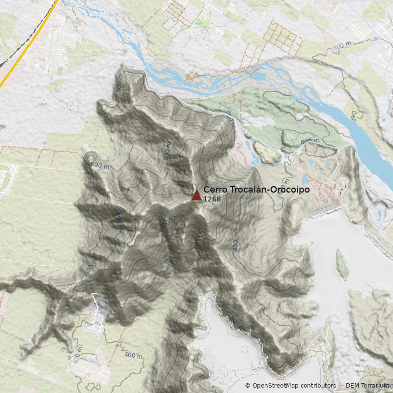 Mapa Cerro Trocalán-Orocoipo
