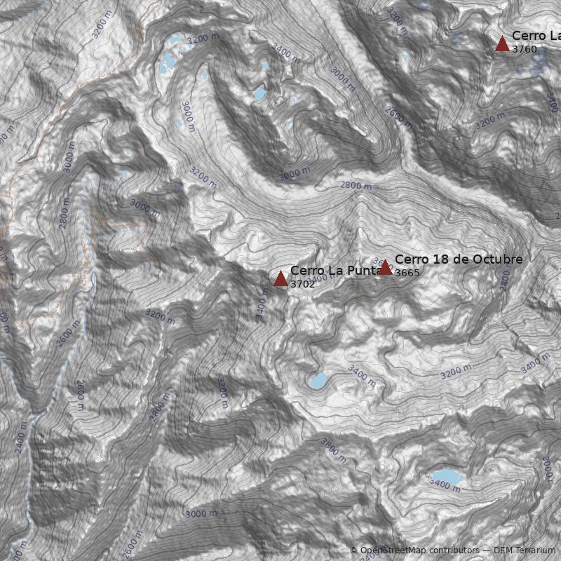Mapa Cerro La Punta