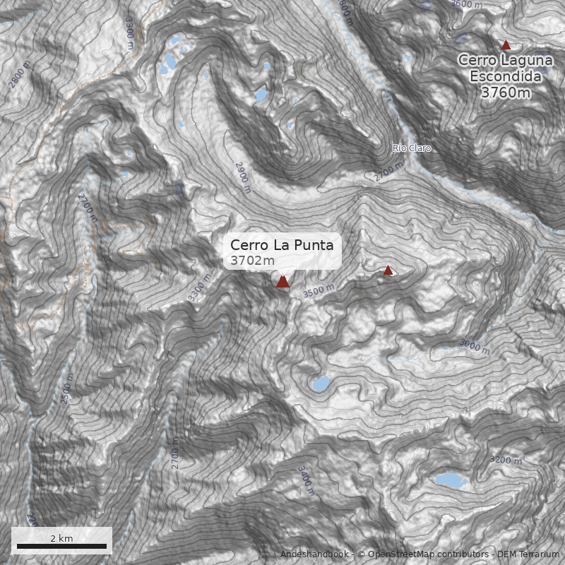 Mapa Cerro La Punta
