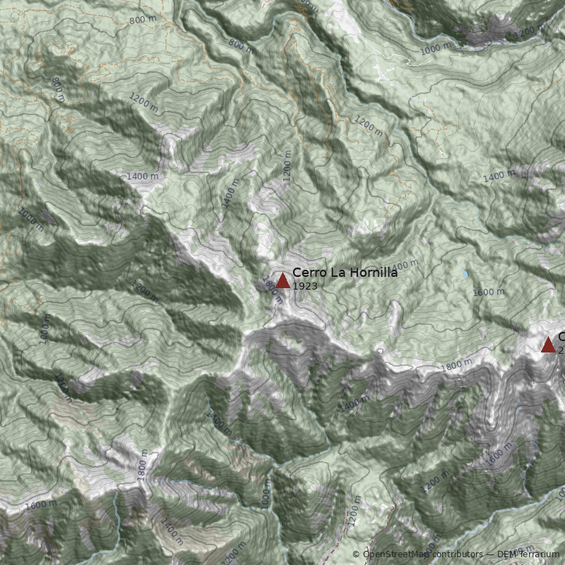 Mapa Cerro La Hornilla
