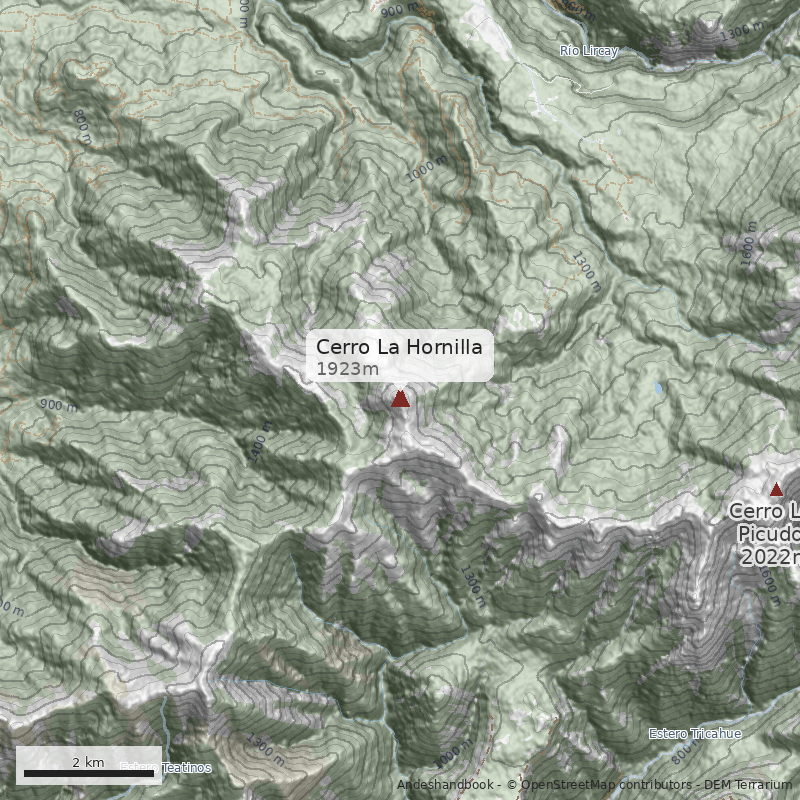 Mapa Cerro La Hornilla