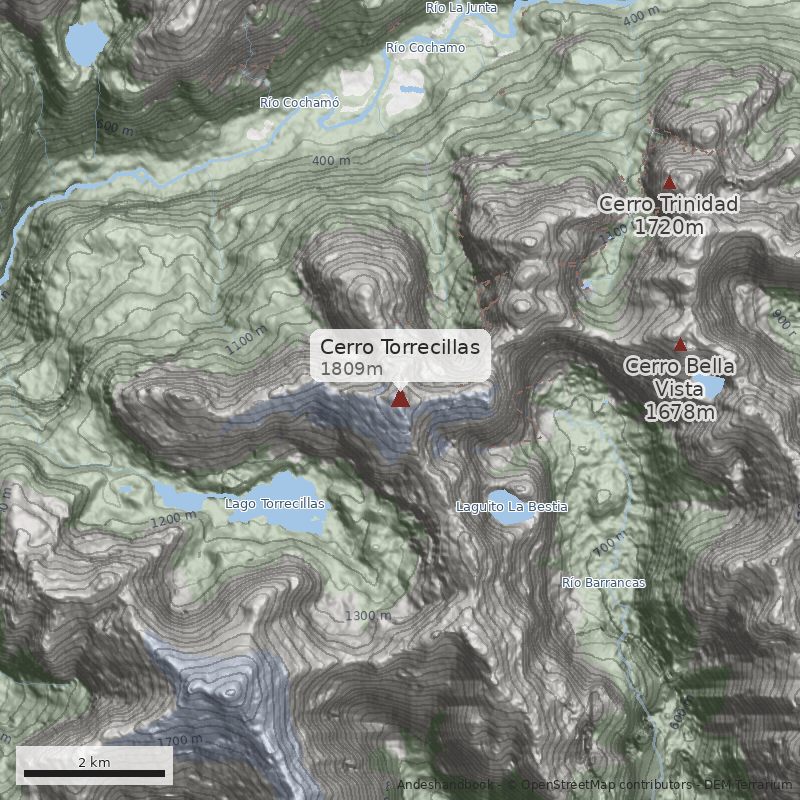 Mapa Cerro Torrecillas