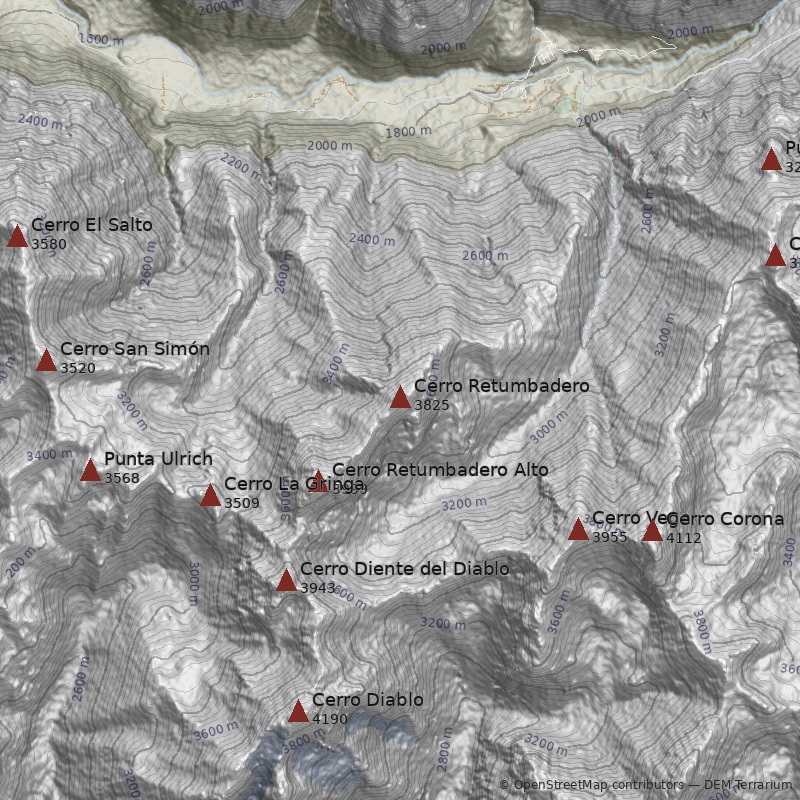 Mapa Cerro Retumbadero