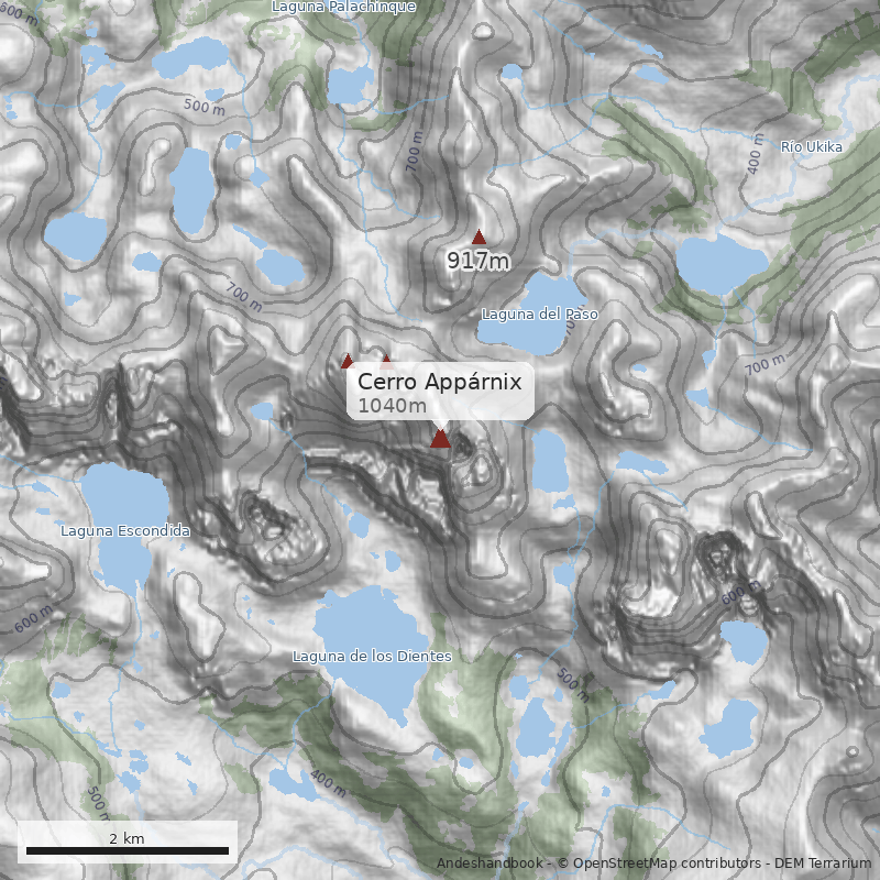 Mapa Cerro Appárnix