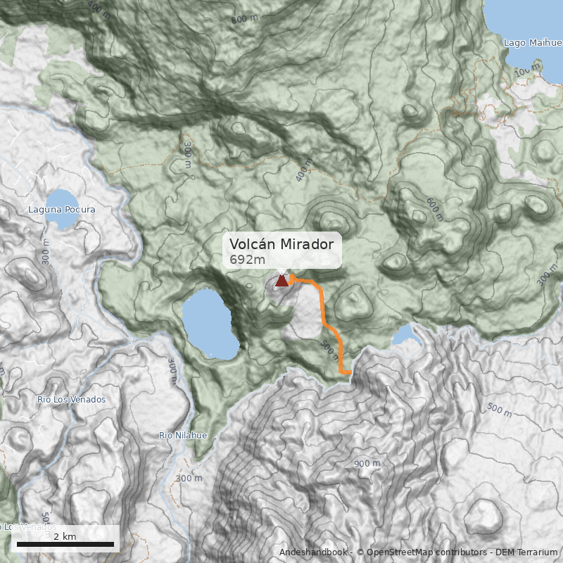Mapa Volcán Mirador