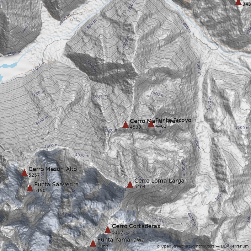 Mapa Cerro Marichiwew