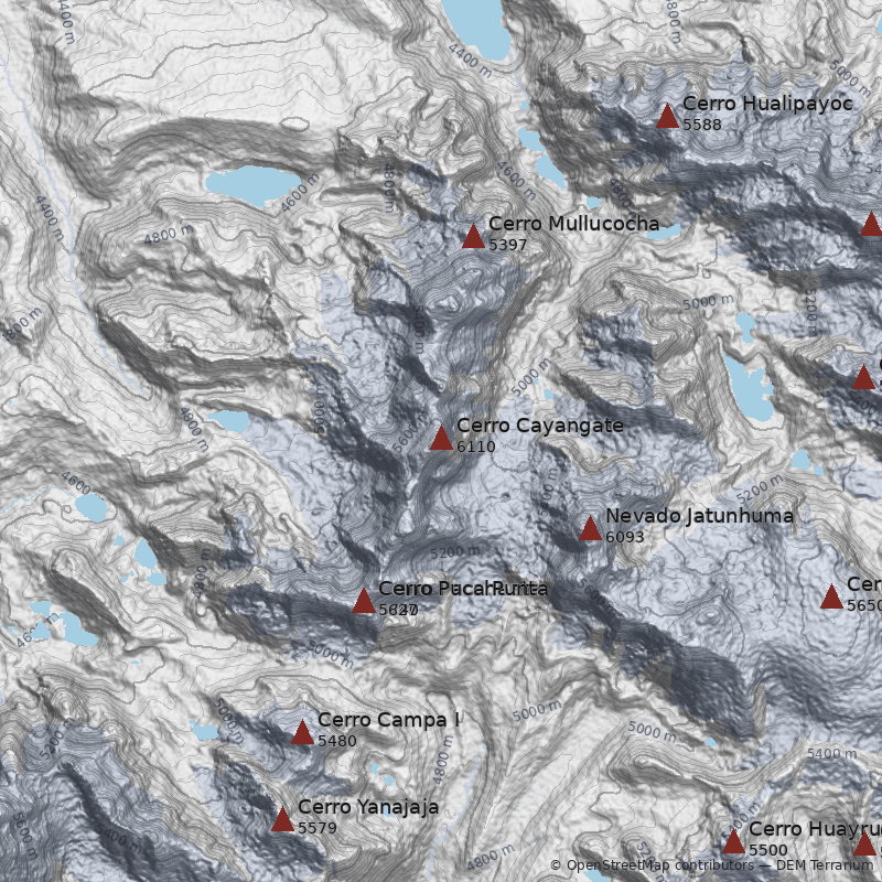 Mapa Cerro Cayangate