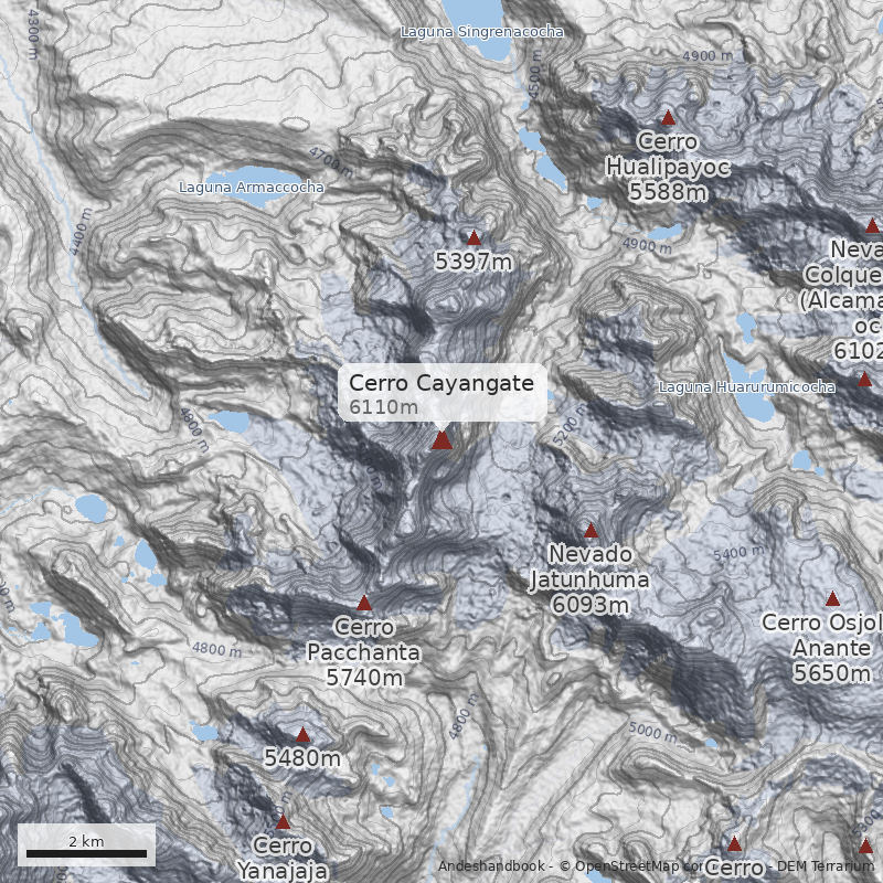 Mapa Cerro Cayangate