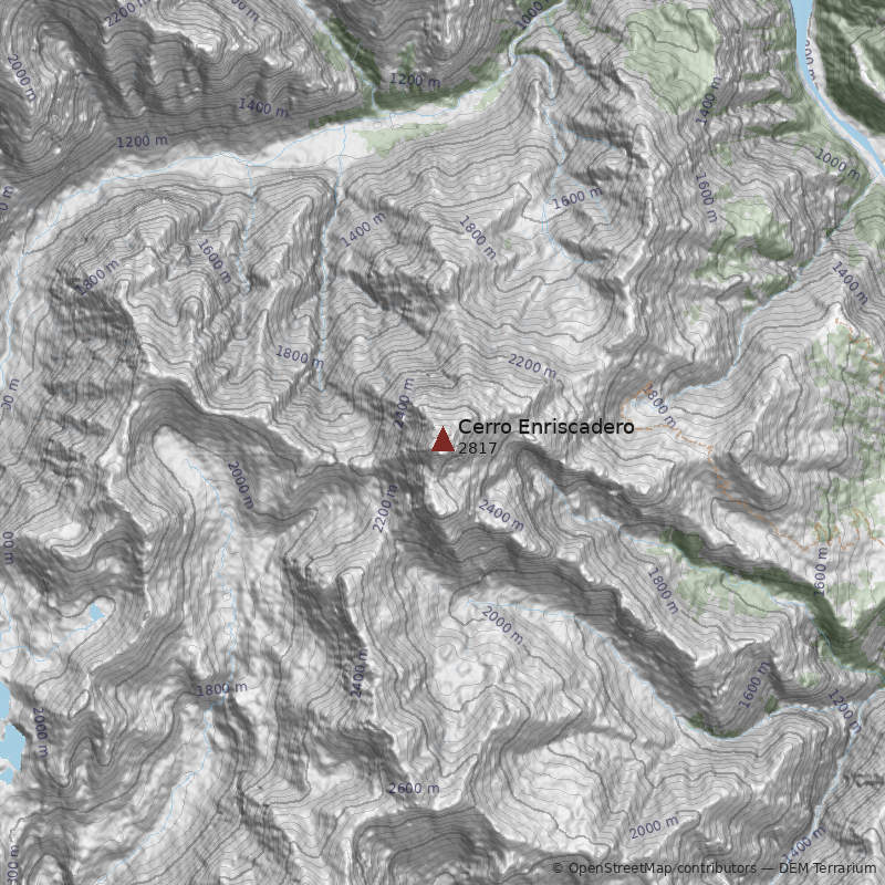 Mapa Cerro Enriscadero