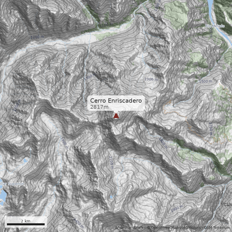 Mapa Cerro Enriscadero