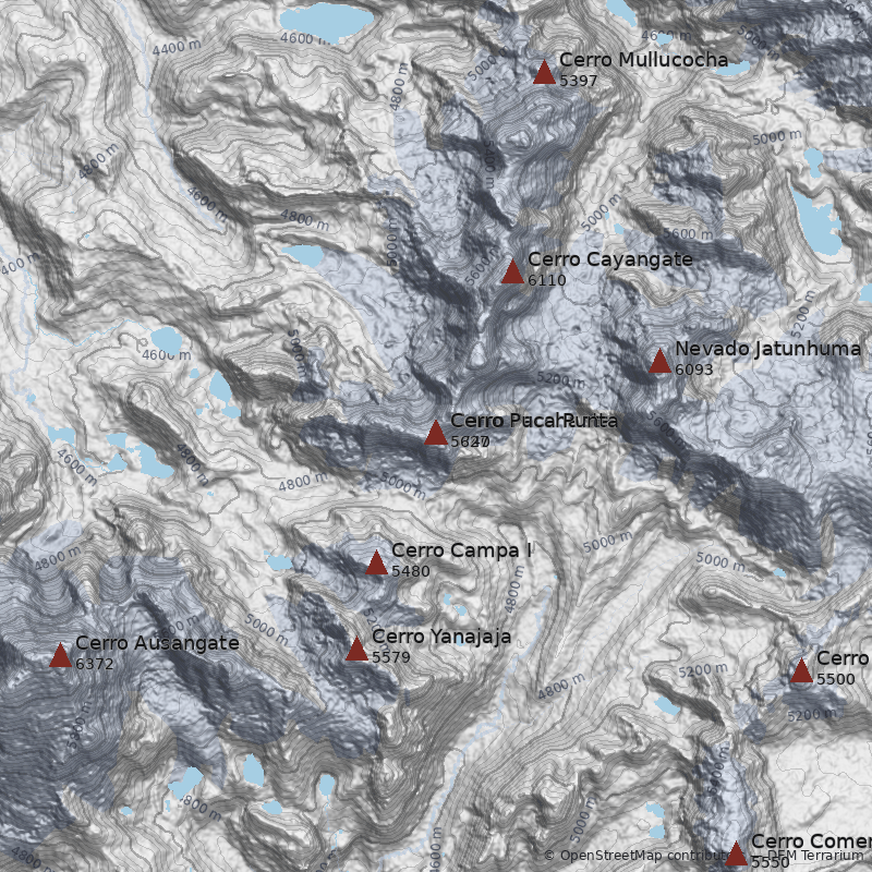 Mapa Cerro Pacchanta