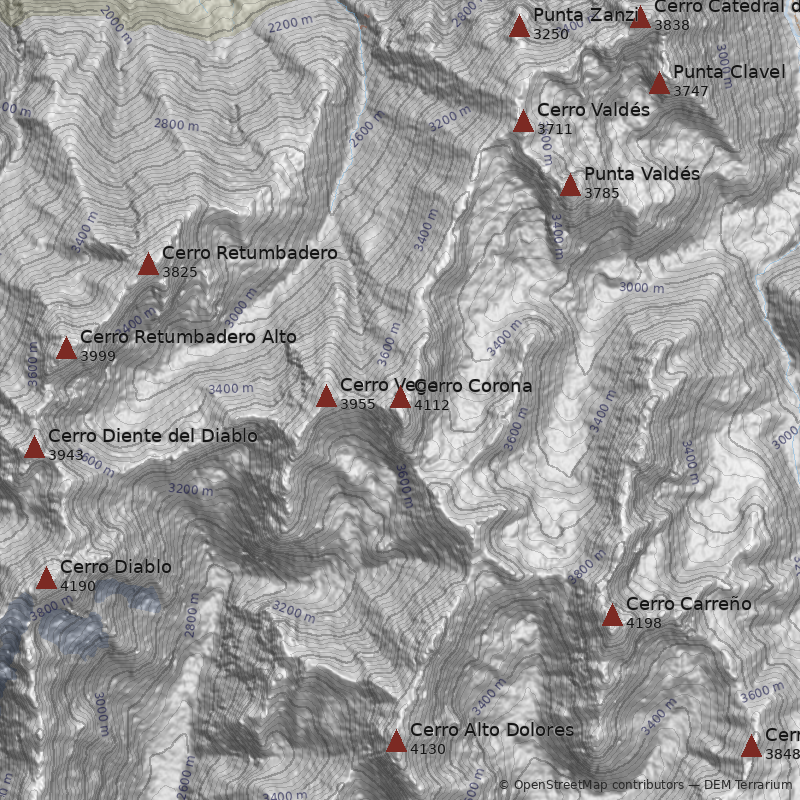 Mapa Cerro Corona