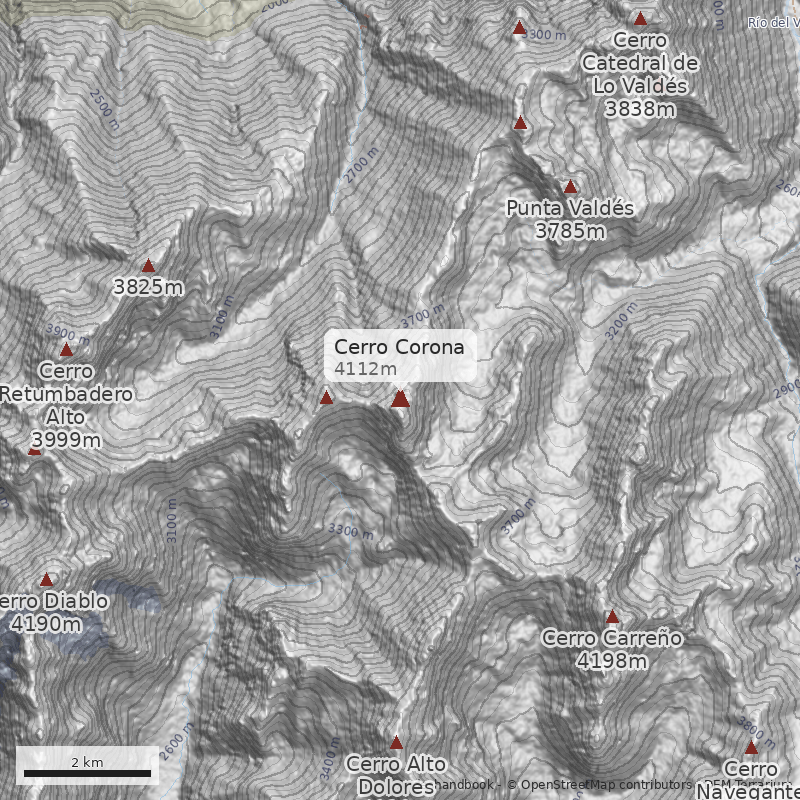 Mapa Cerro Corona