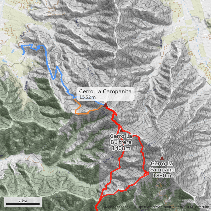 Mapa Cerro La Campanita