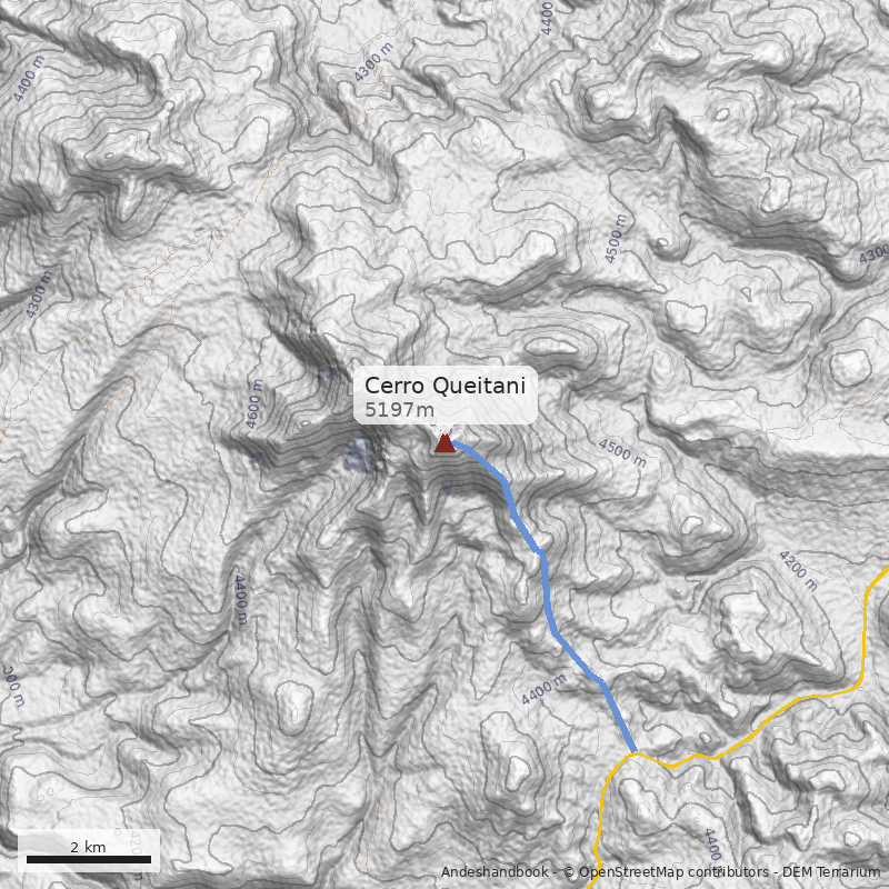 Mapa Cerro Queitani