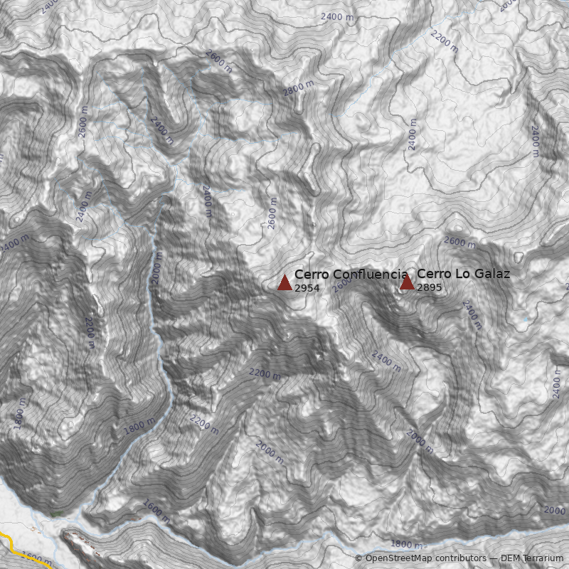 Mapa Cerro Confluencia