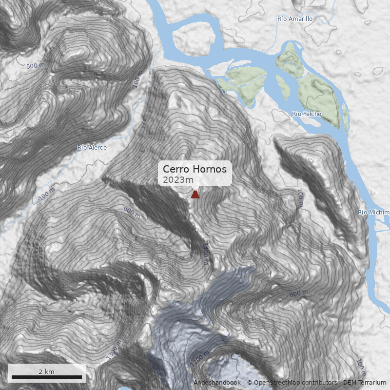 Mapa Cerro Hornos