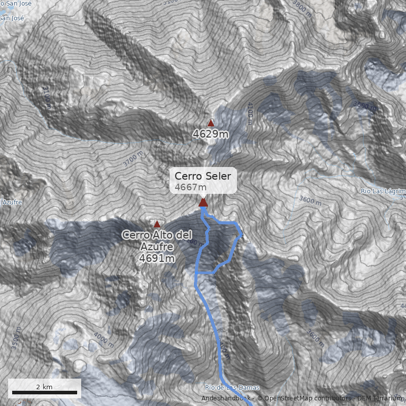 Mapa Cerro Seler