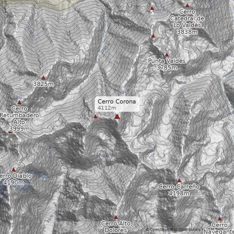 Mapa Cara Noroeste del Torreón