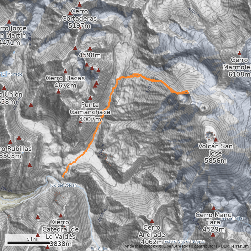 Mapa Cráter La Engorda
