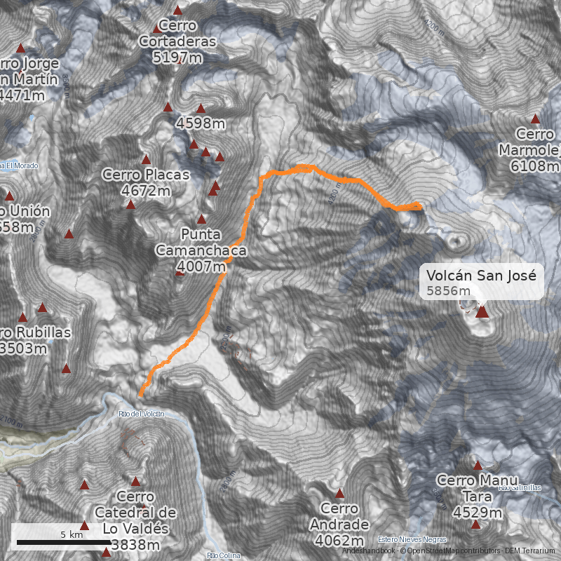 Mapa Cráter La Engorda