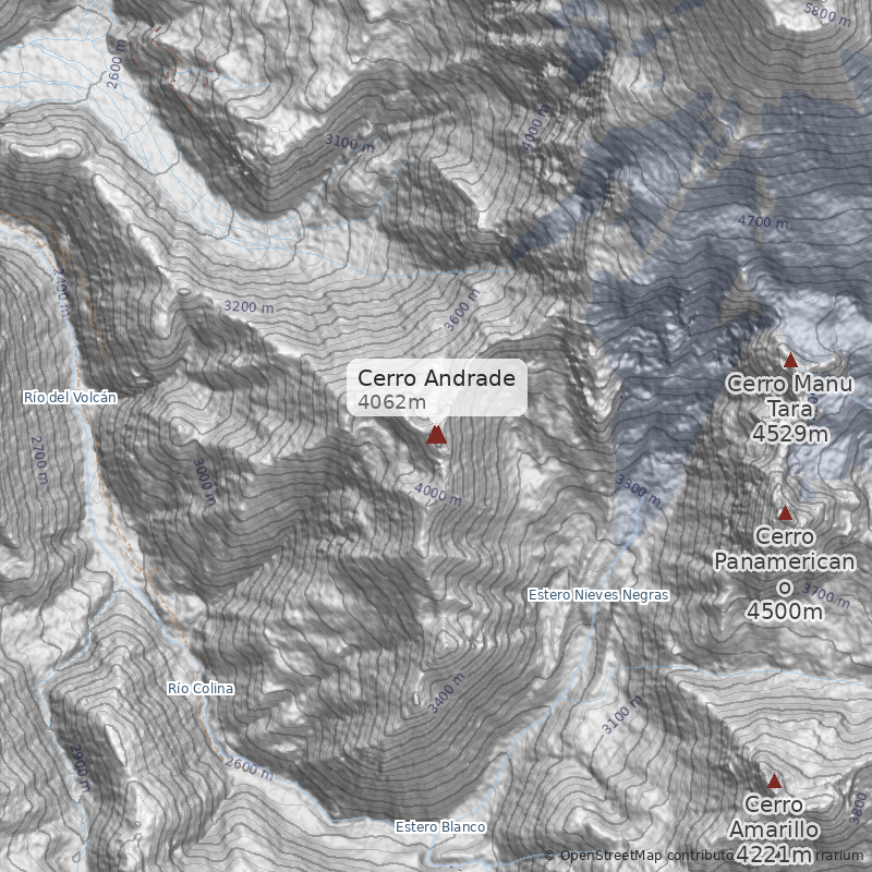 Mapa Normal por la Engorda a Cumbre Oeste