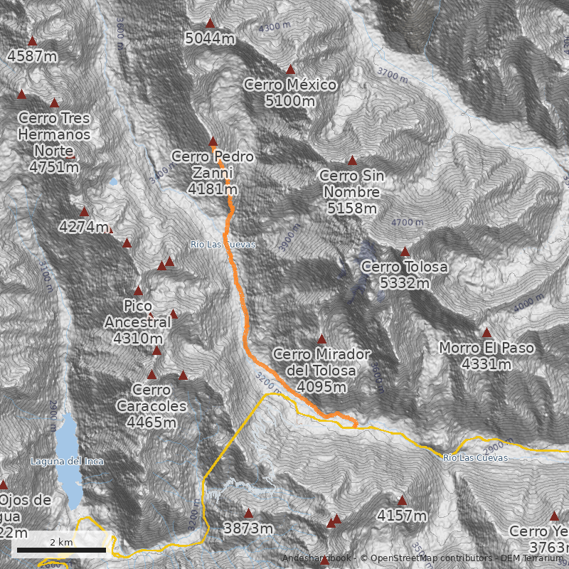 Mapa Normal por Filo Sur