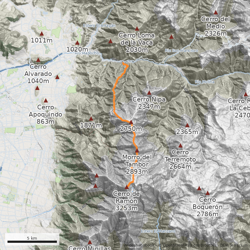 Mapa Travesía Provincia-Ramón