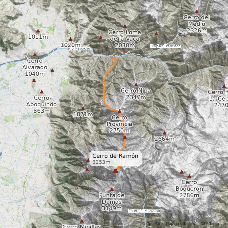 Mapa Travesía Provincia-Ramón
