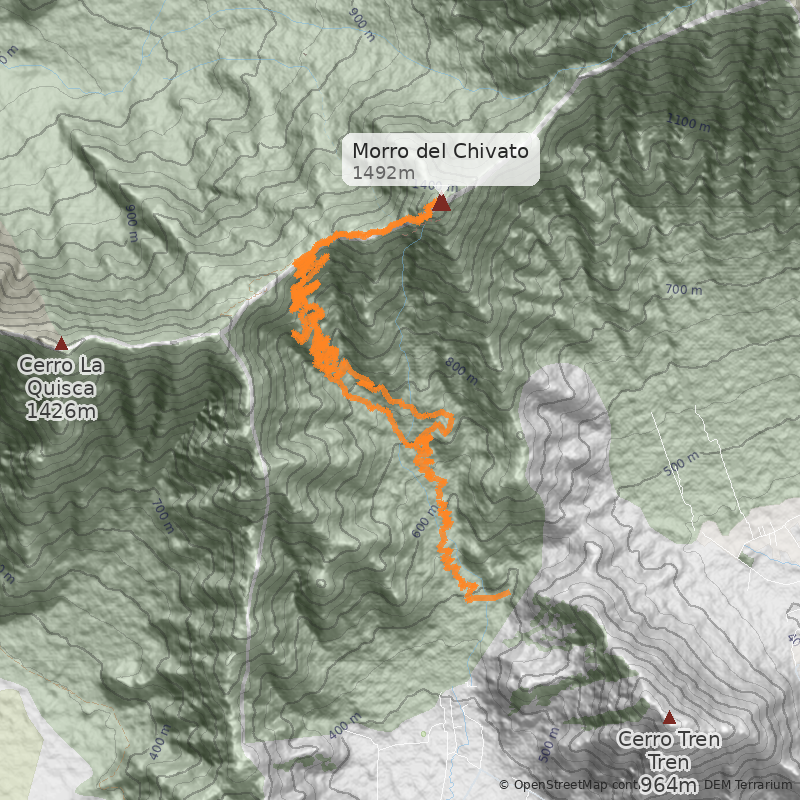 Mapa Sendero El Chivato