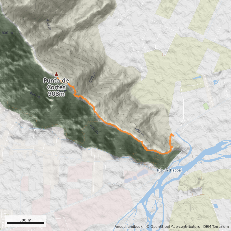 Mapa Normal por Arista Sur